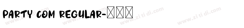 Party Com Regular字体转换